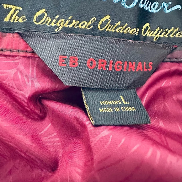 Eddie Bauer Womens Retro 1936 Skyliner Red Plaid 80% Down Puffer Zip Vest Large - Picture 10 of 10